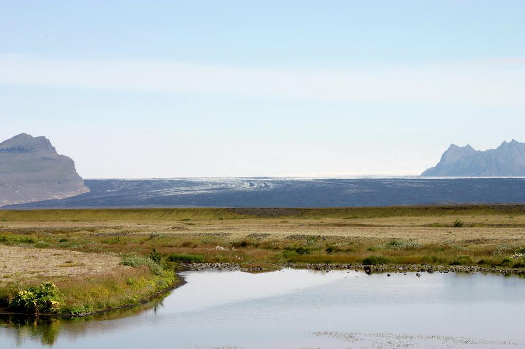 A Vatnajökullról lenyúló Skeidarárjökull gleccser